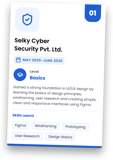 Selky Cyber Security — UI/UX Internship